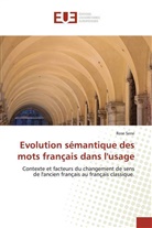 Rose Sene - Evolution sémantique des mots français dans l'usage