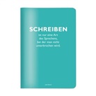 Heft A5 kariert, "Schreiben ist nur eine Art des Sprechens, bei der man nicht unterbrochen wird." (Jules Renard)