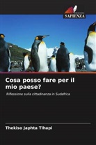 Thekiso Japhta Tlhapi - Cosa posso fare per il mio paese?