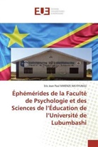 Eric Jean Paul MWENZE WA KYUNGU - Éphémérides de la Faculté de Psychologie et des Sciences de l'Éducation de l'Université de Lubumbashi