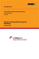 Anna-Maria Lenz - Hannah Arendts politische Figur des Flüchtlings