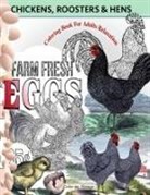 Color Me Vintage, Color Me Vintage - Chickens, Roosters and Hens coloring book for adults