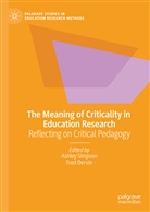 DERVIN, Dervin, Fred Dervin, Ashle Simpson, Ashley Simpson - The Meaning of Criticality in Education Research