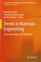 Pramendra Kumar Bajpai, Pramendr Kumar Bajpai, Pramendra Kumar Bajpai, Kuldeep Panwar, Inderdeep Singh - Trends in Materials Engineering