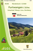 Lg, LGL - W248 Wanderkarte 1:25 000 Furtwangen i. Schw.