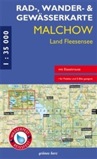 Lutz Gebhardt - Rad-, Wander- und Gewässerkarte Malchow, Land Fleesensee