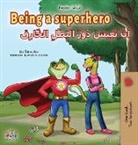 Kidkiddos Books, Liz Shmuilov - Being a Superhero (English Arabic Bilingual Book for Kids)