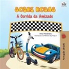 Kidkiddos Books, Inna Nusinsky - The Wheels - The Friendship Race (Portuguese Book for Kids - Brazil)