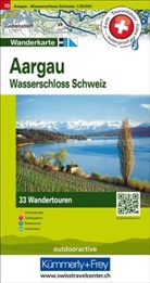 Hallwag Kümmerly+Frey AG, Hallwa Kümmerly+Frey AG, Hallwag Kümmerly+Frey AG - Kümmerly+Frey Wandertourenkarte 10 Aargau 1:50.000