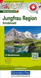 Hallwag Kümmerly+Frey AG, Hallwa Kümmerly+Frey AG, Hallwag Kümmerly+Frey AG - Jungfrau Region Grindelwald Nr. 04 Touren-Wanderkarte 1:50 000