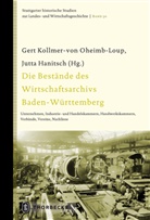 Hanitsch, Hanitsch, Jutta Hanitsch, Ger Kollmer von Oheimb-Loup, Gert Kollmer von Oheimb-Loup, Gert Kollmer-von Oheimb-Loup - Die Bestände des Wirtschaftsarchivs Baden-Württemberg