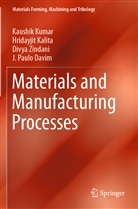J. Paulo Davim, Hridayji Kalita, Hridayjit Kalita, Kaushi Kumar, Kaushik Kumar, Divya Zindani... - Materials and Manufacturing Processes