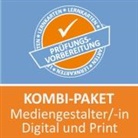 Michaela Rung-Kraus, Paul Sitter - AzubiShop24.de Kombi-Paket Lernkarten Mediengestalter/-in Digital und Print
