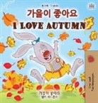 Shelley Admont, Kidkiddos Books - I Love Autumn (Korean English Bilingual Children's Book)