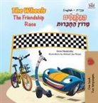 Kidkiddos Books, Inna Nusinsky - The Wheels The Friendship Race (English Hebrew Bilingual Book for Kids)