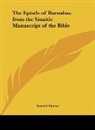Samuel Sharpe - The Epistle of Barnabas from the Sinaitic Manuscript of the Bible