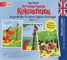 Ingo Siegner, Robert Metcalf, Philipp Schepmann - Englisch lernen mit dem kleinen Drachen Kokosnuss - Die große Box für kleine Englisch-Einsteiger (Band 1-3), 3 Audio-CD (Audio book)