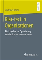 Matthias Ballod - Klar-text in Organisationen