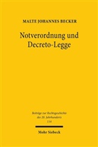 Malte Johannes Becker - Notverordnung und Decreto-Legge