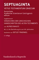Alfred Rahlfs, Detlef Fraenkel - Septuaginta. Vetus Testamentum Graecum - Band 016,2: Verzeichnis der griechischen Handschriften des Alten Testaments
