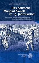 Matthias C Hänselmann, Matthias C. Hänselmann - Das deutsche Mundart-Sonett im 19. Jahrhundert