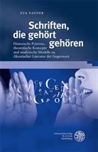 Eva Fauner - Schriften, die gehört gehören