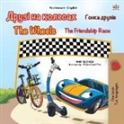Kidkiddos Books, Inna Nusinsky - The Wheels -The Friendship Race (Ukrainian English Bilingual Book for Kids)