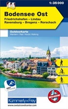 Hallwag Kümmerly+Frey AG, Hallwa Kümmerly+Frey AG, Hallwag Kümmerly+Frey AG - Kümmerly+Frey Outdoorkarte Deutschland 44 Bodensee Ost 1:35.000
