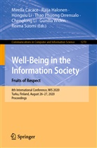 Mirella Cacace, Raij Halonen, Raija Halonen, Chenglong Li, Hongxiu Li, Hongxiu Li et al... - Well-Being in the Information Society. Fruits of Respect