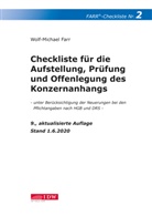 Wolf-Michael Farr - Farr, Checkliste 2 (Konzernanhang), 9. Aufl.
