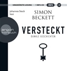 Simon Beckett, Johannes Steck - Versteckt, 1 Audio-CD, 1 MP3 (Hörbuch)