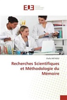 Chafia Métaoui - Recherches Scientifiques et Méthodologie du Mémoire