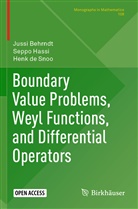 Juss Behrndt, Jussi Behrndt, Henk de Snoo, Sepp Hassi, Seppo Hassi - Boundary Value Problems, Weyl Functions, and Differential Operators
