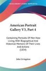 John Livingston - American Portrait Gallery V3, Part 4