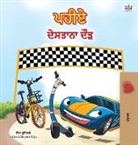 Kidkiddos Books, Inna Nusinsky - The Wheels -The Friendship Race (Punjabi Children's Book -Gurmukhi India)