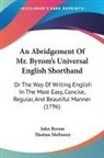John Byrom, Thomas Molineux - An Abridgement Of Mr. Byrom's Universal English Shorthand