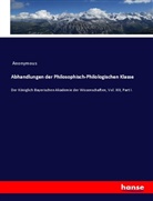 Anonymous - Abhandlungen der Philosophisch-Philologischen Klasse