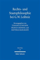 Tilmann Altwicker, Franci Cheneval, Francis Cheneval, Matthias Mahlmann - Rechts- und Staatsphilosophie bei G.W. Leibniz