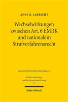 Anna H Albrecht, Anna H. Albrecht - Wechselwirkungen zwischen Art. 6 EMRK und nationalem Strafverfahrensrecht
