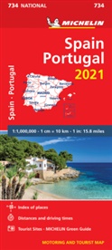 Michelin - Spain & Portugal 2021 - Michelin National Map 734