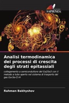Rahman Bakhyshov - Analisi termodinamica dei processi di crescita degli strati epitassiali