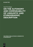 Noel W Schutz, Noel W. Schutz - On the Autonomy and Comparability of Linguistic and Ethnographic Description