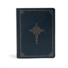 Csb Bibles By Holman, Holman Bible Staff - CSB Ancient Faith Study Bible, Navy Leathertouch, Indexed