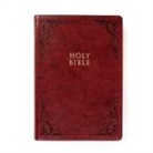 Holman Bible Publishers, Holman Bible Staff - KJV Super Giant Print Reference Bible, Burgundy Leathertouch, Indexed