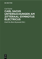 Carl Sachs, Emil Du Bois Reymond - Carl Sachs Untersuchungen am Zitteraal Gymnotus electricus