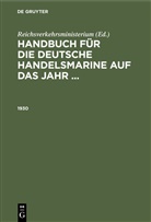 Reichsverkehrsministerium - Handbuch für die deutsche Handelsmarine auf das Jahr ...: 1930