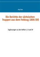Jör Titze, Jörg Titze - Die Berichte der sächsischen Truppen aus dem Feldzug 1806 (VI)