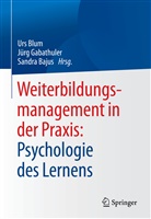 Sandra Bajus, Urs Blum, Jür Gabathuler, Jürg Gabathuler - Weiterbildungsmanagement in der Praxis: Psychologie des Lernens