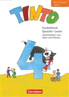 Tinto Sprachlesebuch 2-4 - Neubearbeitung 2019 - 4. Schuljahr Forderblock Sprache und Lesen - Arbeitsblätter zum Üben und Rätseln mit Lösungen