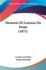 Jacopo Bernardi, Lorenzo Da Ponte - Memorie Di Lorenzo Da Ponte (1871)